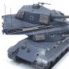 CHICHIYANG 1:72 Simulation Vehicl Model German Berlin 1945 Tiger II Tank Model Alloy ABS Material Tank Car Collection view 2