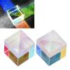 2Pcs Mini Optical Crystal Photography Prism, 14mm Crystal Cube for Teaching Playing Photography Optical Glass Dispersion Prism Cube for Physics Teaching Art Decor view 4