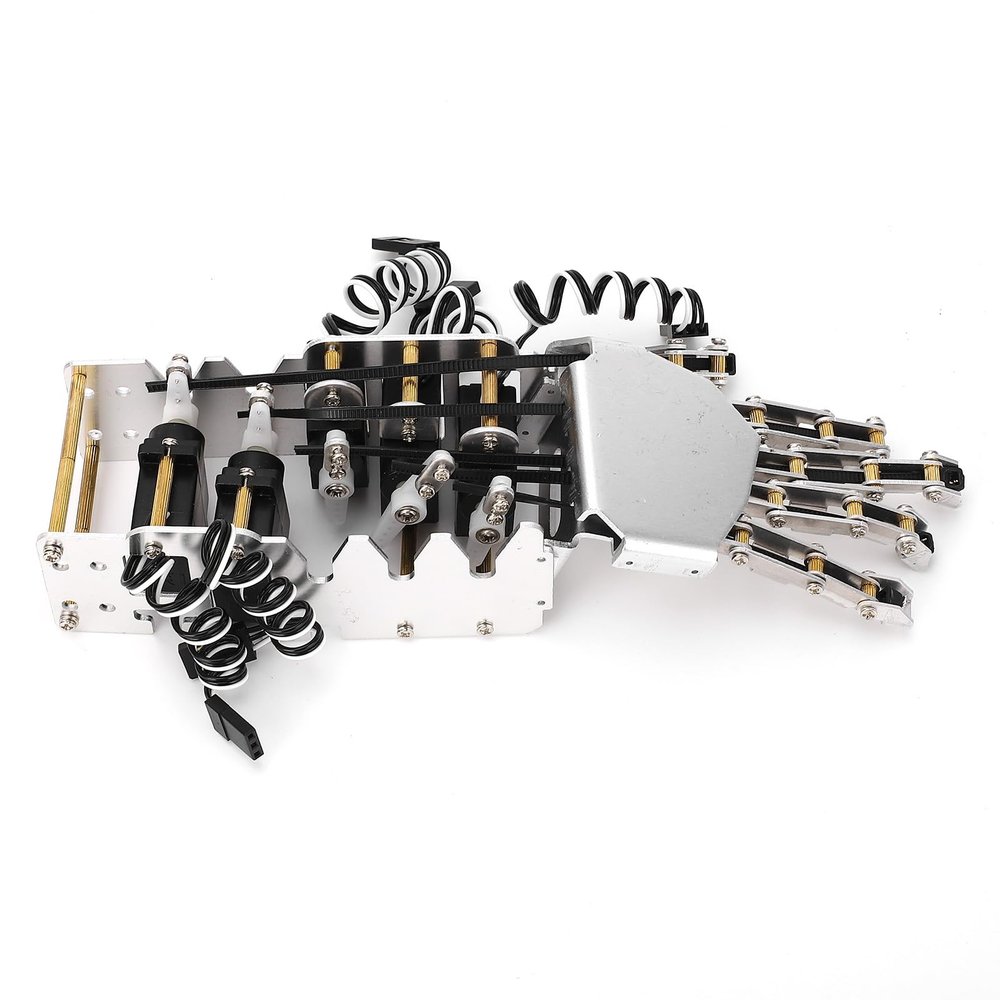 1/1 Scale Analog Servo 5 Finger Manipulator Robot Hand Kit, Complete Robot Hand Kit for Kids, Teens, and Adults, Supports Secondary Development, Experience