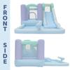 Bounceland Splash Zone Dream Wet or Dry Bounce House Water Slide, 11.5ftL x 9ftW x 6ftH, Pastel Color, Spacious Bounce Area, Splash Pool, Climbing Wall, Blower Included, Trendy Kids Outdoor Play view 2