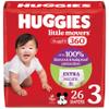 Huggies Size 3 Baby Diapers, Little Movers HuggFit 360 Baby Diapers with 360 Waistband, Size 3 (16-28 lbs), 26 Count, Packaging May Vary view 1