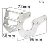 1/8 Stainless Steel RC Truck Front Bumper Spare Part Set for LOSI LMT 4WD Solid Axle Monster view 2