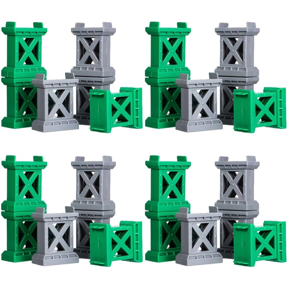 STOBAZA 24 Pcs Train Track Toys Bridge Support Train Track Bridge Supports Train Bridge Riser Train Track Support Risers Train Accessories Track Accessories for Wooden Train Plastic