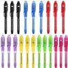 SCStyle Invisible Ink Pen 21Pcs with UV Light Magic Marker for Secret Messages, Writing Information for Birthdays, Easter, Halloween, Christmas Gifts for Students view 1