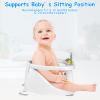 Baby Bath Seat for Babies 6 Months & Up - Bathtub Seats for Babies Sitting Up with Rinse Cup, Non-Slip, Comfortable, Infant Bath Essentials Gray view 3