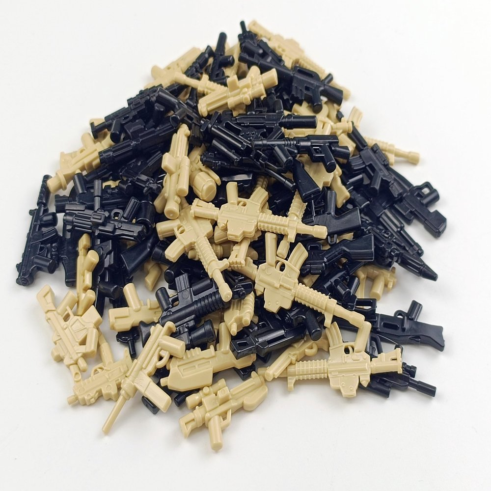 Domoni Minifigs Weapon Pack 110Pcs/Set, Compatible with Most Brand Mini People Designed for Minifigs Hands