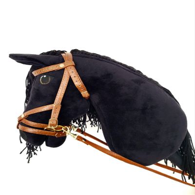 Hobby Horse Big A3 (Horse on stick) with bridle as pictured (black)