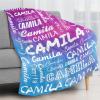 Dr.TOUGH Personalized Baby Blanket with Name for Girls Boys Customized Baby Blanket with Name for Kids Toddler Personalized Name Blankets Gifts for Birthday Christmas view 3