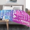 Dr.TOUGH Personalized Baby Blanket with Name for Girls Boys Customized Baby Blanket with Name for Kids Toddler Personalized Name Blankets Gifts for Birthday Christmas view 4