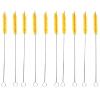 10 Pcs Straw Cleaner Brush Extra Long Nylon Pipe Tube Cleaning Brush for Glass Metal Straw Pot Spout Sippy Cup Bottle Yellow view 1