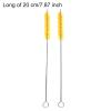 10 Pcs Straw Cleaner Brush Extra Long Nylon Pipe Tube Cleaning Brush for Glass Metal Straw Pot Spout Sippy Cup Bottle Yellow view 2