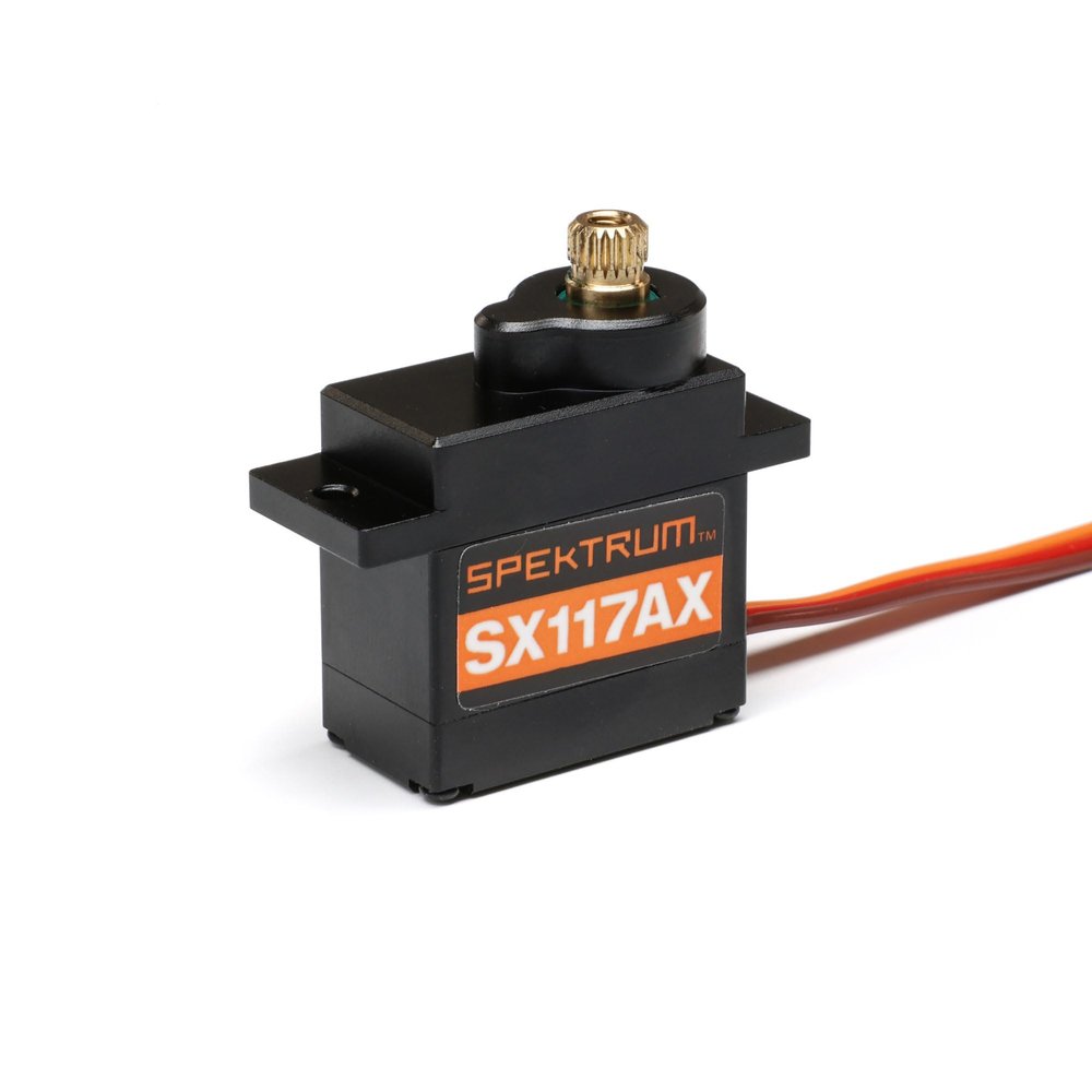 Spektrum SX117AX Micro Servo Metal Gear/Case, 250mm Lead, SPMSSX117AX