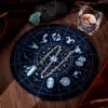 CRASPIRE Constellations Pendulum Mat with 1Pc Natural Opal Crystal Dowsing Necklace Pendant for Dowsing Divination Altar Tarot Card Rubber Pad Board Metaphysical Ceremony Pendulum Supplies view 4