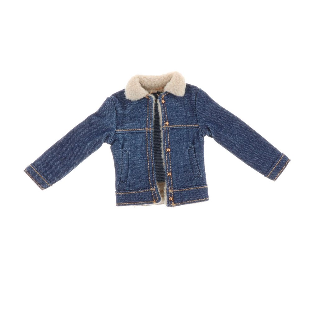 1/12 Scale Jacket, 1/12 Dolls Coat, Long Sleeve Jacket 1/12 Scale Male Figure Clothes, for 6inch Action Figures Accs Dress Up, Blue