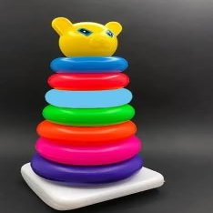 Stacking Colouring Teddy Rings - 7