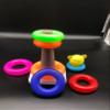 Stacking Colouring Teddy Rings - 7 view 2