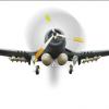 Aviation Enthusiasts' Delight: Fighter Plane Model Kit in 1:48 Scale, Navy Blue view 2