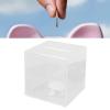 Acrylic Clear Piggy Bank, Transparent Money Saving Box with Glowing Light for Adults Kids, Ideal for Cash and Saving view 3