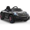 First Ride On Licensed Porsche 718 12V Electric Car for Kids, Ride on Toys for Toddler, Child Ride on Car w/Parent Remote, Led Lights, Openable Doors, MP3 Player, Smooth Start, 3 Speeds (Black) view 1