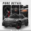 First Ride On Licensed Porsche 718 12V Electric Car for Kids, Ride on Toys for Toddler, Child Ride on Car w/Parent Remote, Led Lights, Openable Doors, MP3 Player, Smooth Start, 3 Speeds (Black) view 3