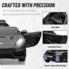 First Ride On Licensed Porsche 718 12V Electric Car for Kids, Ride on Toys for Toddler, Child Ride on Car w/Parent Remote, Led Lights, Openable Doors, MP3 Player, Smooth Start, 3 Speeds (Black) view 4