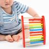Abacus for Kids Math Math Counting Bead Abacus Hand Eye Coordination Montessori Abacus Toy Wooden Abacus for Children Boys Toddlers 100 Bead, Red view 3