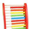 Abacus for Kids Math Math Counting Bead Abacus Hand Eye Coordination Montessori Abacus Toy Wooden Abacus for Children Boys Toddlers 100 Bead, Red view 4