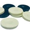 30 Pieces Backgammon Checkers Replacement Set Checker Board Games Playing Game Chips with 2 Dice (Black&Ivory 1.25 inch) view 1