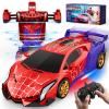 Spider Transform RC Cars Toys with Eye & Underbody Lights, 2.4GHz Remote Control Car One-Button Deformation, Fast 360Rotation Robot Toys Birthday Gifts for 3 4 5 6 7 8 9 10 Year Old Boys Age 4-7 8-12 view 1