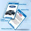 76 Car Motorcycle Truck Brands and Logos Flash Cards, Overview Chart, History, Fun Story Small Gift for Boy view 2