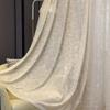 HooHero White 52 Wide Sheer Curtains Voile Curtain Liner Home Decor Rod Pocket Top Living Room Kids Room Drape Cherry Blossom Embossed All-Match view 2