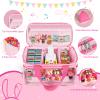 DSLIUPIU Carrying Case Compatible with Little Tikes Story Dream Machine Starter Set, Carrying Bag for Tonies Figures Characters,Portable Travel Storage Bag with Shoulder Strap and Handle(Pink) view 2