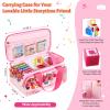 DSLIUPIU Carrying Case Compatible with Little Tikes Story Dream Machine Starter Set, Carrying Bag for Tonies Figures Characters,Portable Travel Storage Bag with Shoulder Strap and Handle(Pink) view 4