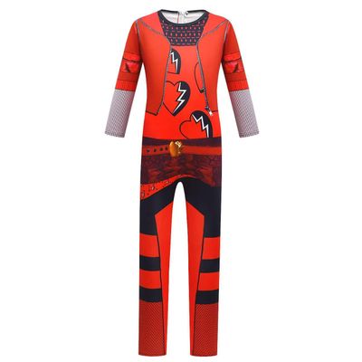 WYYXYB Girls Red Costume Birthday Party Halloween Cosplay Outfits(7-8 Years,Red)