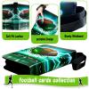 Football Card Binder, Trading Card Binder 4 Pocket with 50 Removable Sleeves Fits 400 Sport Cards, 3 Ring Card Holder Binder with Zipper, Collector Storage Album view 3