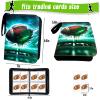 Football Card Binder, Trading Card Binder 4 Pocket with 50 Removable Sleeves Fits 400 Sport Cards, 3 Ring Card Holder Binder with Zipper, Collector Storage Album view 4
