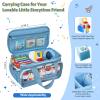 DSLIUPIU Carrying Case Compatible with Little Tikes Story Dream Machine Starter Set, Carrying Bag for Tonies Figures Characters,Portable Travel Storage Bag with Shoulder Strap and Handle(Blue) view 4