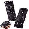 2 Pack Car Seat Belt Covers for Baby Kids, Reversible Soft Car Seat Shoulder Strap Pads, Seatbelt Cushion, Neck Strap Covers for Stroller, Carrier, Pushchair (Black Star) view 2