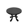 1: 64 Furniture Miniature Resin Table and Chair Kit Accessory Waterproof Multifunctional, Black view 2