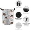 Princess Personalized Baby Laundry Basket Custom Name African American Nursery Hamper Collapsible Kids Laundry Hamper with Handles Black Girl Organizer for Clothes Storage Baby Gift Baskets view 4