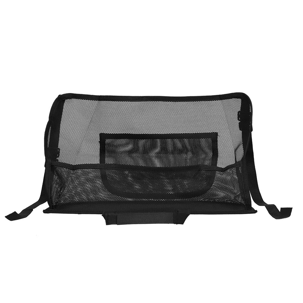 Car Net Pocket Handbag Storage Bag Pouch Organizer Between Seats Mesh Barrier Kids Pets Universal (A (Black