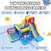 16FT Commercial Grade Bounce House,100% PVC Bounce House for Kids 5-12, 8In1 Large Golf Bounce House with Slide/Golf Area/Ball Pit/Climbing Wall/ 1100w Blower, Outdoor Birthday Party 16x16x10FT view 4