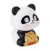 Masyrt Solar Nodding Panda Figurine Ornament for Car Dashboard, Solar Powered Animal Statue for Luck and Fortune (Smiling Eyes) view 2