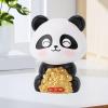 Masyrt Solar Nodding Panda Figurine Ornament for Car Dashboard, Solar Powered Animal Statue for Luck and Fortune (Smiling Eyes) view 4