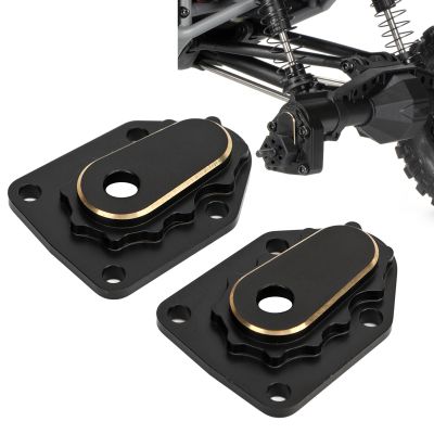 2Pcs Rc Outer Portal Cover Track Covers Car Brass Black Automobile Housing Vehicle Outer Cover Replacement for for Axial for Utb18 Door Shaft, Steering Wheel Covers