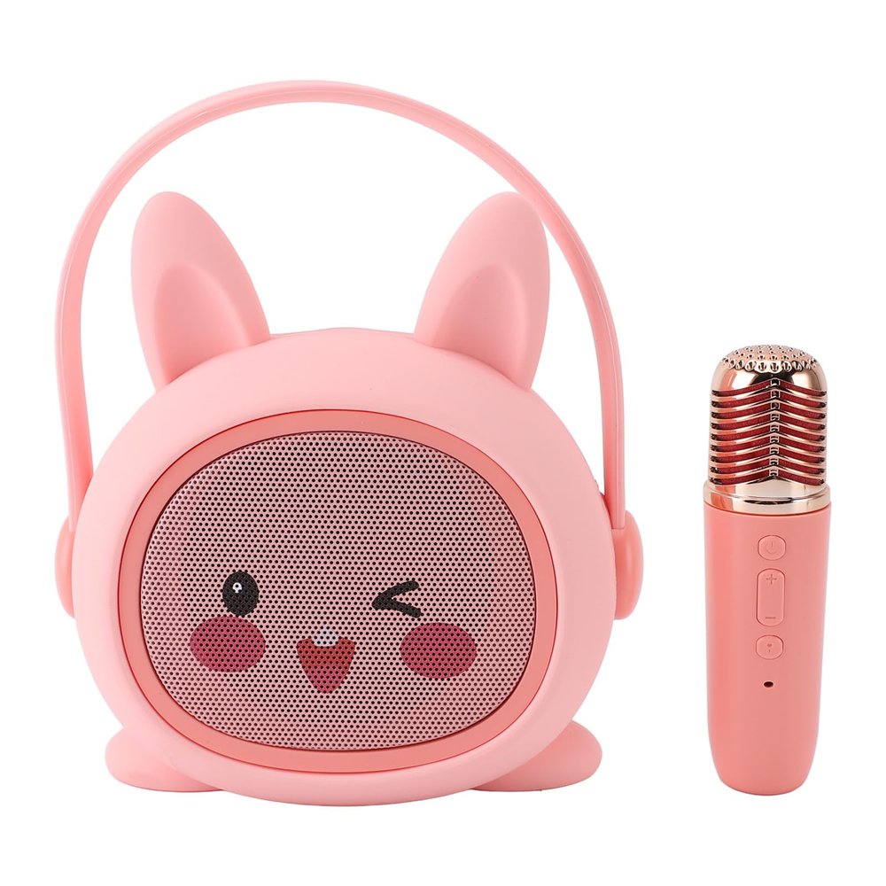 Portable Speaker Microphone System, ABS Housing Kids Karaoke Machine Multipurpose for Early Education (#1)