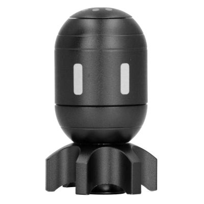 Fingertip Gyroscope Toy Stimulation Aluminium Alloy Reduce Anxiety Portable Fingertip Gyroscope Rotatable Play Piece (Black)