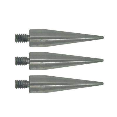 3pcs quality 50mm length mini Pole Point tip for mini prism - 1/4" Thread Stainless Steel Dia.12mm(More Sharper)
