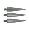 3pcs quality 50mm length mini Pole Point tip for mini prism - 1/4" Thread Stainless Steel Dia.12mm(More Sharper) view 1
