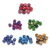 10x Six Sided D6 Dice Dotted for and Dragons Props, Red Black, 16mm view 3